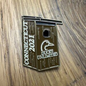 Ducks Unlimited Connecticut 2021 bird house pin metal HOGEYE